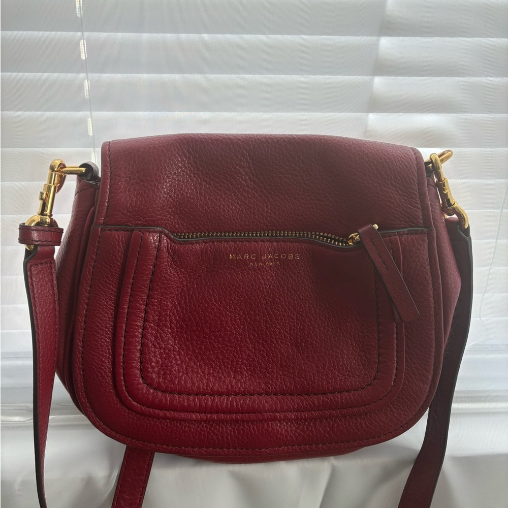 Red Marc Jacobs soft leather cross body